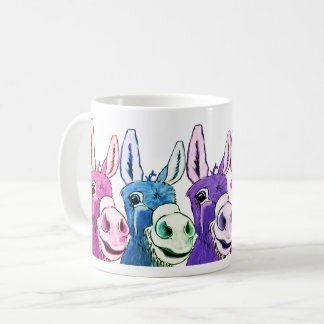 Funny Coffee Cup With Donkeys