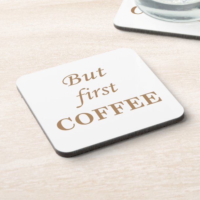 Funny coffee drinker quotes  coaster (Left Side)