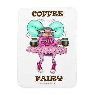 Funny Coffee Fairy Fleximagnet Magnet