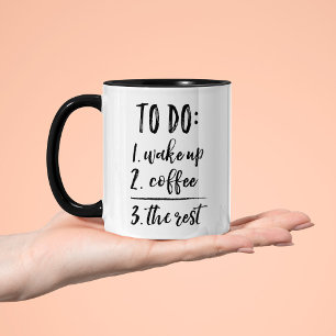 Funny Coffee First Coffee Mug