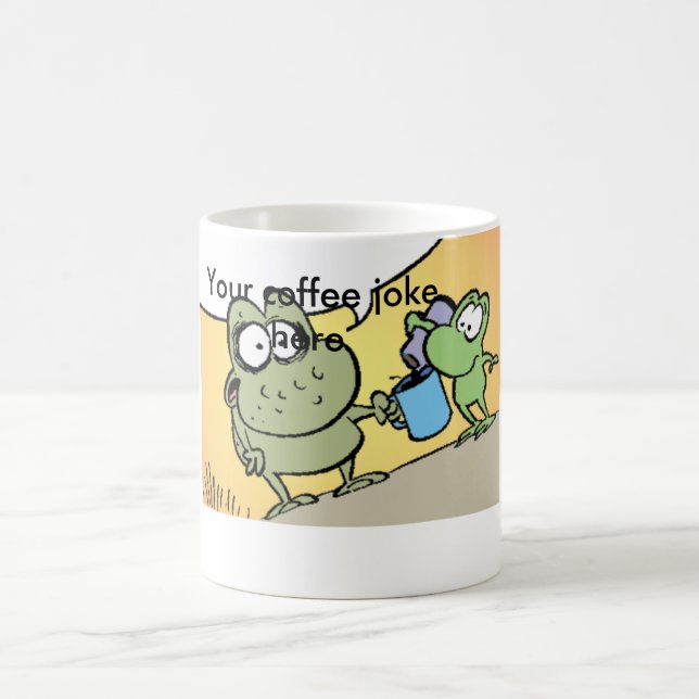 Funny Coffee Joke Cartoon Mug (Center)