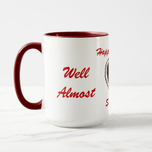 Funny coffee & love heart Valentines Mug
