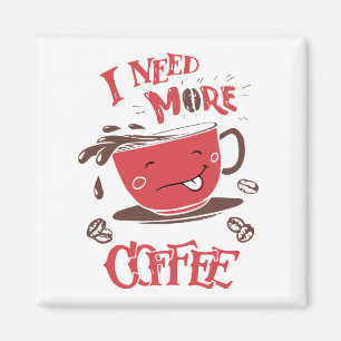 Funny Coffee Lover Caffeine Addict Stress Anxiety Magnet