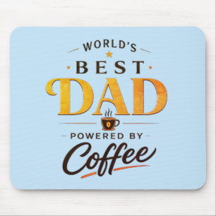Funny Coffee Lover Dad Design Mouse Mat