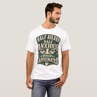 Funny Coffee Lover Retro Design T-Shirt