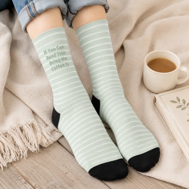 Funny Coffee Lover Socks – "If You Can Read This" (Creator Uploaded)