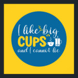 Funny Coffee Lover Typography Retro Kitchen Art Poster<br><div class="desc">Colourful typography art with retro and vibrant colours. Funny puns and quotes about food,  cooking,  baking and dining. Perfect decoration for your kitchen,  diner,  café,  bakery shop or restaurant. Background colour (the circle and the square) is customisable via the Design Tool.</div>