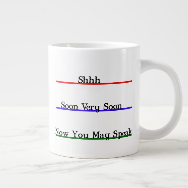 Funny Coffee Lovers Large Coffee Mug (Right)