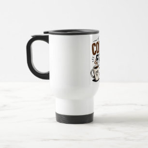 Funny Coffee Mug – Coffee First People Later – Cut