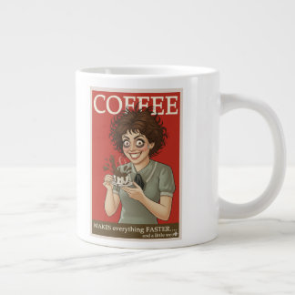 Funny Coffee Mug “Coffee Makes Everything Faster…