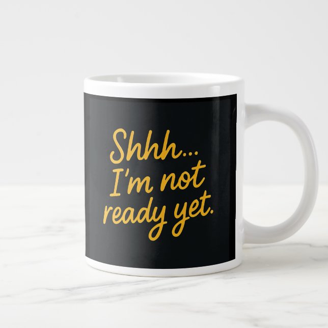 Funny Coffee Mug–First I Drink the Coffee Large Coffee Mug (Right)