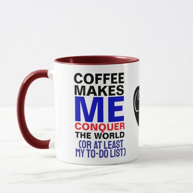 Funny Coffee Mug for Guys | Coffee Makes Me Gift (Left)