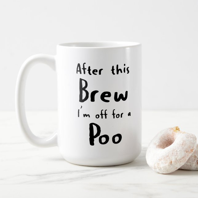 Funny Coffee Mug for Morning Laughs (With Donut)