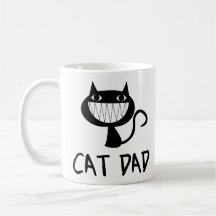 Funny Coffee Mug Gift - Cat Dad - Coffee Lover Mug
