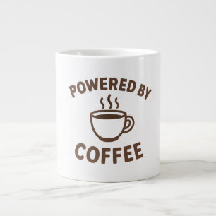 Funny Coffee Mug – “Powered by Coffee” Design