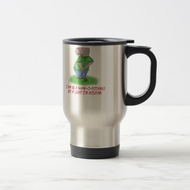Funny Coffee Mug: Shankopotamus Travel Mug (Right)