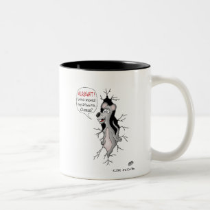 Funny Coffee Mug: Who Moved My Cheese? Two-Tone Coffee Mug