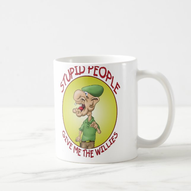 Funny Coffee Mugs:Stupid People Coffee Mug (Right)