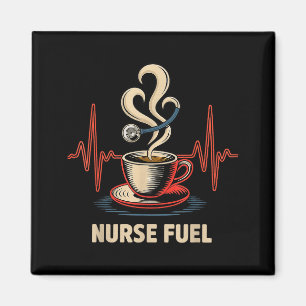 Funny Coffee Nurse Ekg Nurses Energy Caffeine Love Magnet