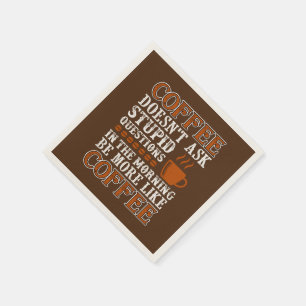 funny coffee party serving napkin