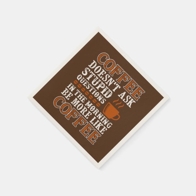 funny coffee party serving napkin (Corner)
