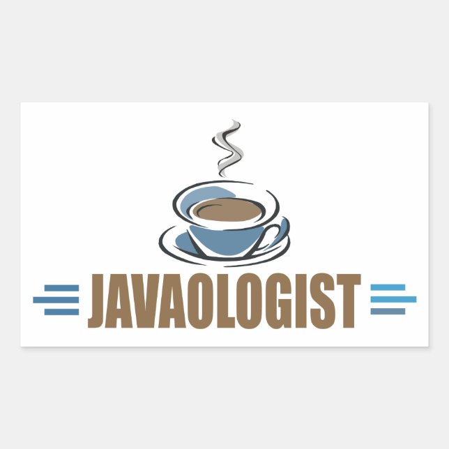 Funny Coffee Rectangular Sticker (Front)