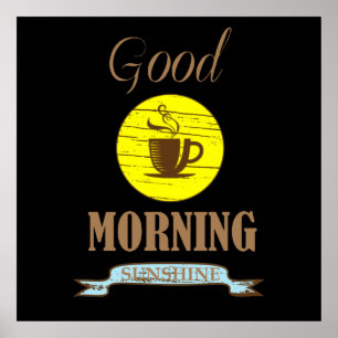 funny coffee sayings poster