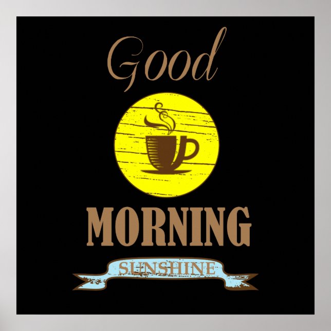 funny coffee sayings poster (Front)