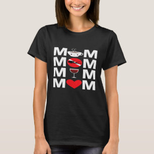 Funny Coffee Scuba Diving Wine Mum Diver Mother Fl T-Shirt