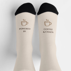 Funny Coffee Socks for Women Powered By Coffee a