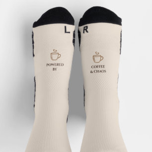 Funny Coffee Socks for Women Powered By Coffee a