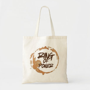 Funny Coffee Stain for Coffee Lovers Quote Ring of Tote Bag