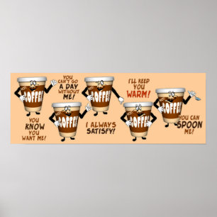 Funny Coffee Talk Poster