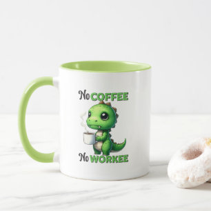 Funny coffee work word art mug