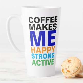 Funny CoffeeCup for Men (Coffee Makes Me) Best Latte Mug