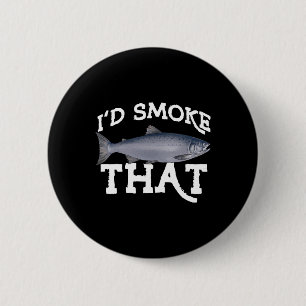 Funny Coho Salmon Fishing Saltwater Freshwater Ang 6 Cm Round Badge