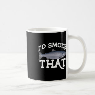 Funny Coho Salmon Fishing Saltwater Freshwater Ang Coffee Mug
