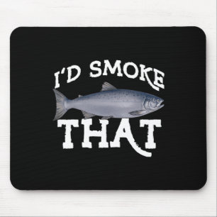 Funny Coho Salmon Fishing Saltwater Freshwater Ang Mouse Mat