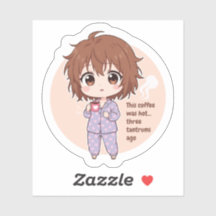 Funny Cold Coffee Mum Quote Sticker