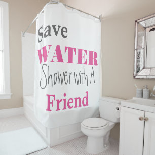 Funny college girls bathroom accessories shower curtain