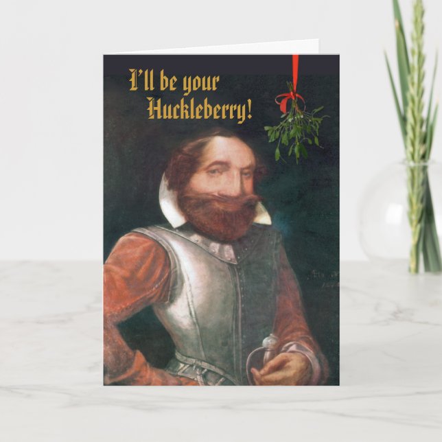 Funny Colonial Christmas Holiday Card (Front)