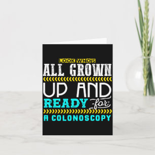 Funny Colonoscopy Joke Medical Humor Checkup Card