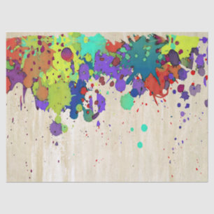 FUNNY COLOR SPLASH I + your backgr. & ideas Tissue Paper