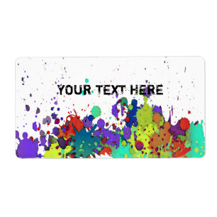 FUNNY COLOR SPLASH I + your backgr. & text