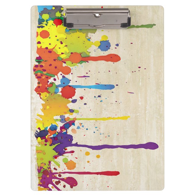 FUNNY COLOR SPLASH II + your backgr. & ideas Clipboard (Front)