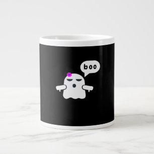 Funny Colorful Boo Of Disapproval Girl Large Coffee Mug