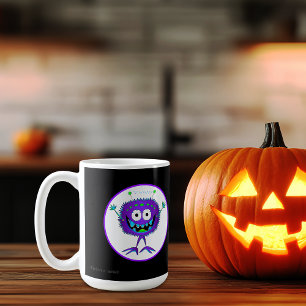 Funny, Colorful, Cartoon Monster, Halloween Coffee Mug