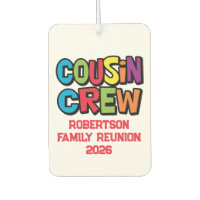 Funny Colorful Cousin Crew Family Reunion