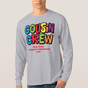Funny Colorful Cousin Crew Family Reunion T-Shirt