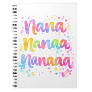 Funny Colorful Dreamy Quote Paint Splashes Rainbow Notebook